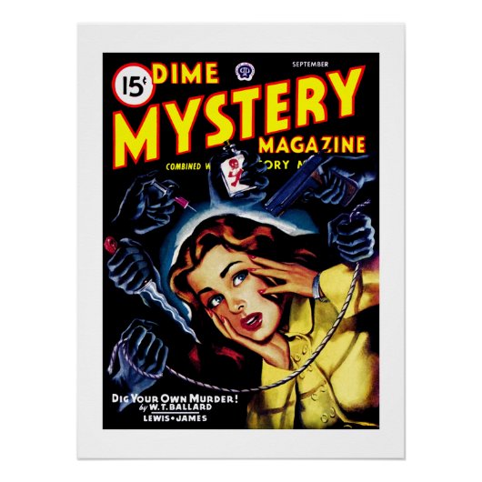 Dime Mystery Magazine (September 1946) Poster (Vorderseite)