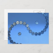 Dime-Skulptur Postkarte (Vorne/Hinten)