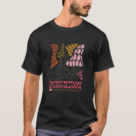 Dimension, Visuelle Reise Männer/Unisex-Zitat T-Shirt