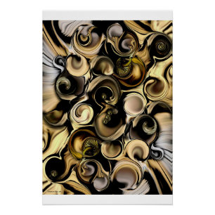 "Dimension Vs Form" Glossy Poster