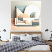 Dimensional Arc Structure Leinwanddruck (Insitu (Schlafzimmer))