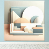 Dimensional Arc Structure Leinwanddruck (Insitu (Holzboden))