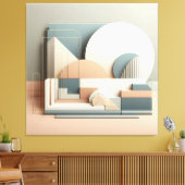 Dimensional Arc Structure Leinwanddruck (Insitu (Wohnzimmer))
