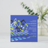 DIMENSIONAL Bat Bar Mitzvah Einladung (Stehend Vorderseite)