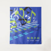 DIMENSIONAL Bat Bar Mitzvah Foto Op Hintergrund Wandteppich (Vorderseite)