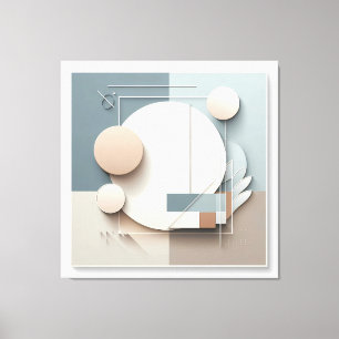 Dimensional Circle Composition Leinwanddruck
