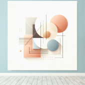 Dimensional Circle Flow Leinwanddruck (Insitu (Holzboden))