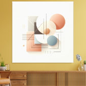 Dimensional Circle Flow Leinwanddruck (Insitu (Wohnzimmer))