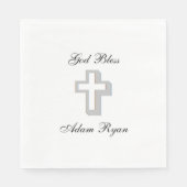 "Dimensional Cross" Papier Napkins Serviette (Vorderseite)