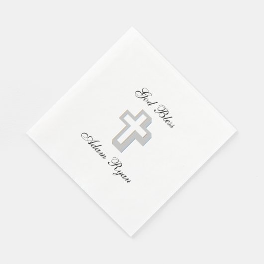 "Dimensional Cross" Papier Napkins Serviette (Ecke)