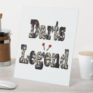 Dimensional Darts Legend Bild Logo, Sockelschild