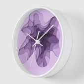 Dimensional Effect Elegant Ombre Lila Layers Uhr (Winkel)