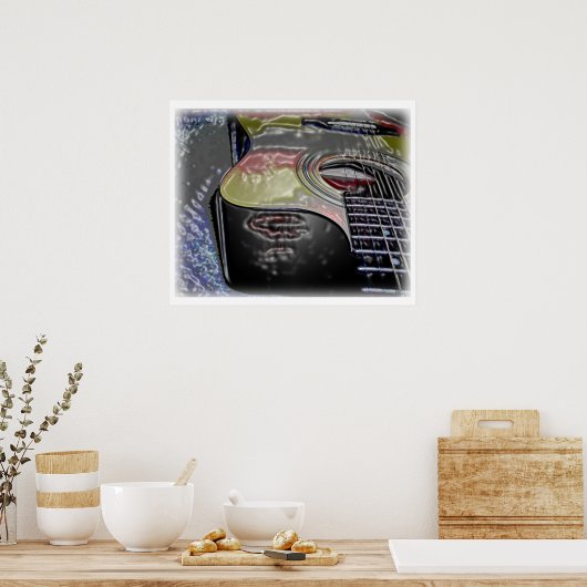 Dimensional Guitar Poster (Küche)
