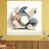 Dimensional Harmony Blocks Leinwanddruck (Insitu (Wohnzimmer))