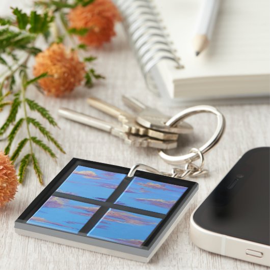 Dimensional Sky Art Schlüsselanhänger (Vorderseite rechts)