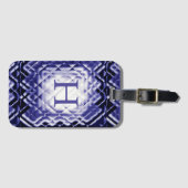 Dimensional Square Navy-H Gepäckmarke Gepäckanhänger (Vorderseite (Horizontal))