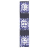 Dimensional Square Navy-H Kurz Table Runner Kurzer Tischläufer (Vorderseite)