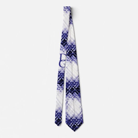 Dimensional Square-Navy Krawatte (Rückseite)