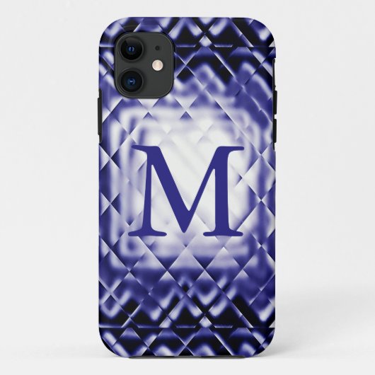Dimensional Square-Navy-M Case-Mate iPhone Hülle (Rückseite)