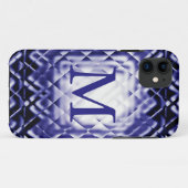 Dimensional Square-Navy-M Case-Mate iPhone Hülle (Rückseite (Horizontal))
