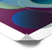 Dimensionen Abstrakte Kreise Art Poster (Ecke)