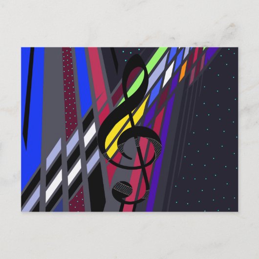 Dimensionen der Musik Postkarte (Vorderseite)