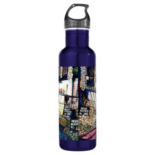 Dimensionen der Neugier Edelstahlflasche (Vorderseite)