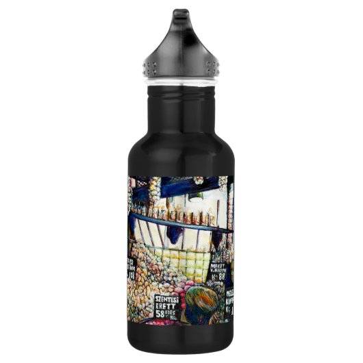 Dimensionen der Neugier Edelstahlflasche (Rechts)