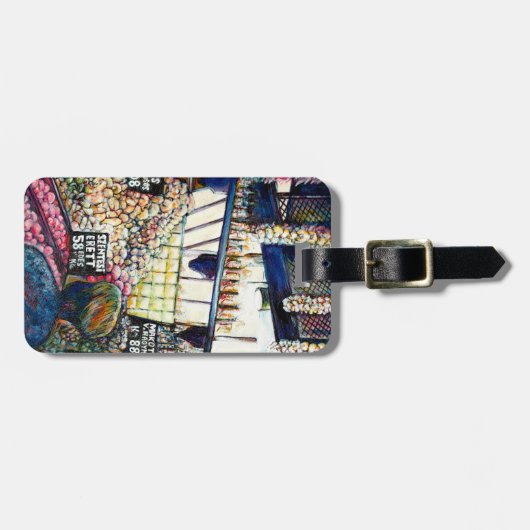 Dimensionen der Neugier Gepäckanhänger (Vorderseite horizontal)