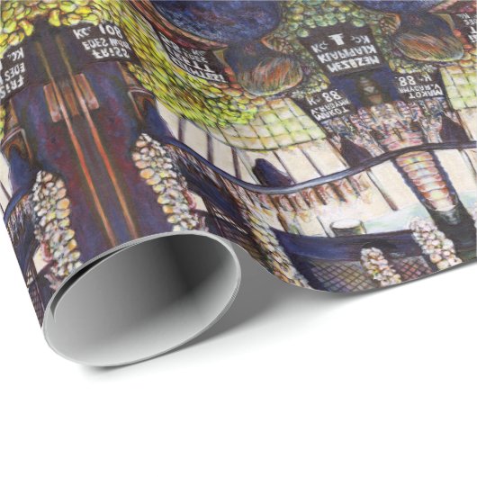 Dimensionen der Neugier Geschenkpapier (Rolleneckpunkt)