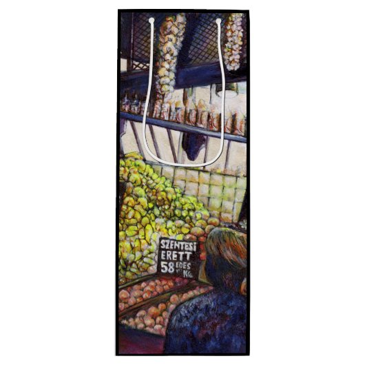 Dimensionen der Neugier Geschenktüte Für Weinflaschen (Vorderseite)