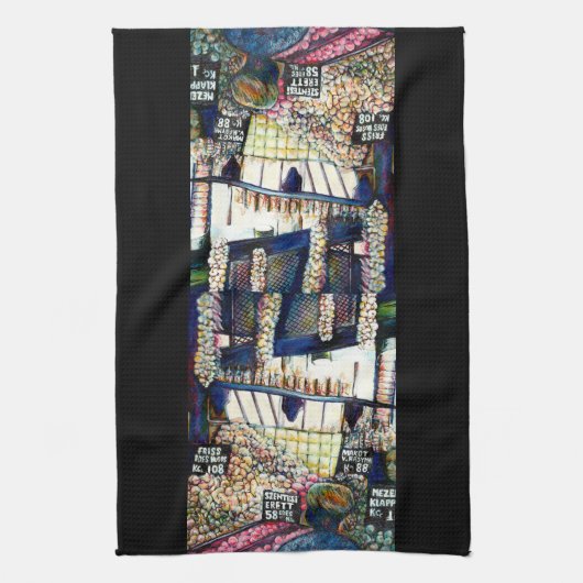 Dimensionen der Neugier Geschirrtuch (Vertikal)