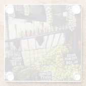 Dimensionen der Neugier Glasuntersetzer (Rückseite)