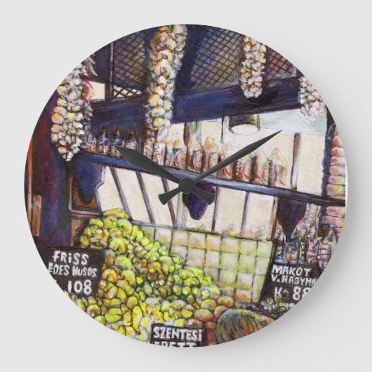 Dimensionen der Neugier Große Wanduhr (Vorderseite)