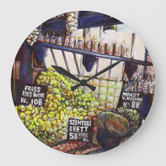 Dimensionen der Neugier Große Wanduhr (Vorderseite)