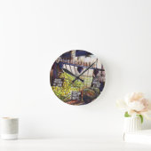 Dimensionen der Neugier Runde Wanduhr (Zuhause)