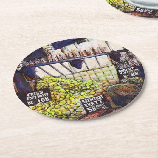 Dimensionen der Neugier Runder Pappuntersetzer (Angewinkelt)