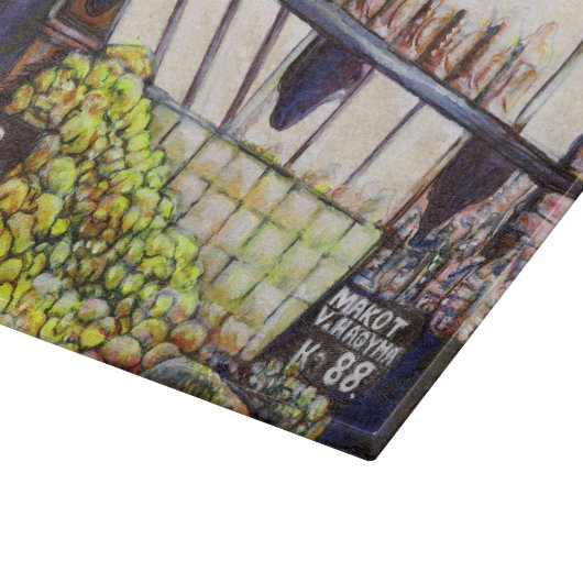 Dimensionen der Neugier Schneidebrett (Ecke)