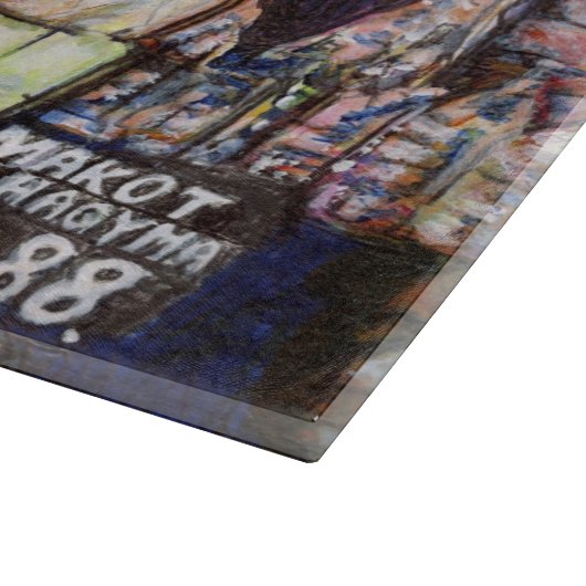 Dimensionen der Neugier Schneidebrett (Ecke)