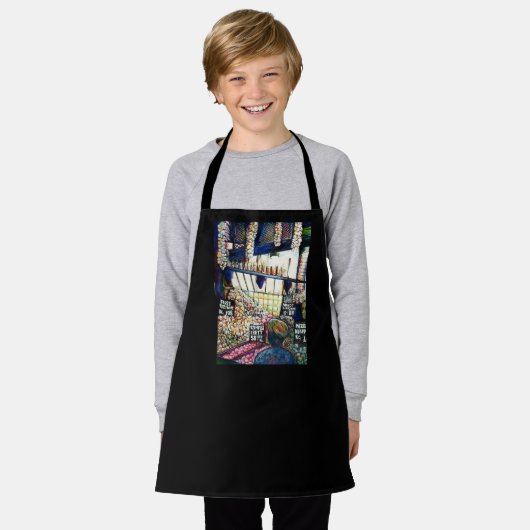 Dimensionen der Neugier Schürze (Getragen)
