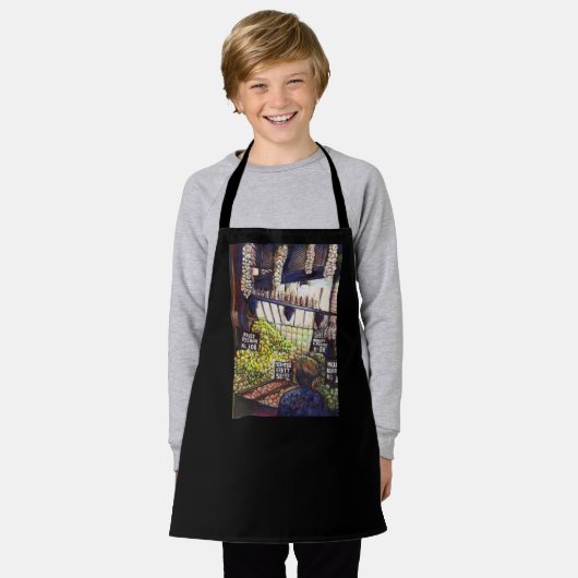 Dimensionen der Neugier Schürze (Getragen)