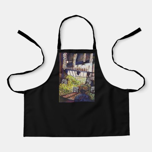 Dimensionen der Neugier Schürze (Vorderseite)