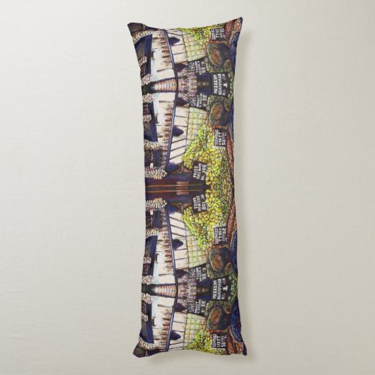 Dimensionen der Neugier Seitenschläferkissen (Rückseite (Vertikal))