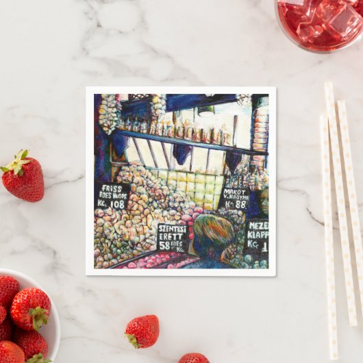 Dimensionen der Neugier Serviette (Beispiel)