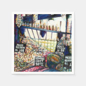 Dimensionen der Neugier Serviette (Vorderseite)