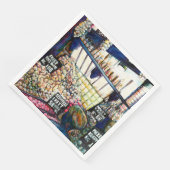 Dimensionen der Neugier Serviette (Ecke)