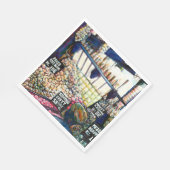 Dimensionen der Neugier Serviette (Ecke)