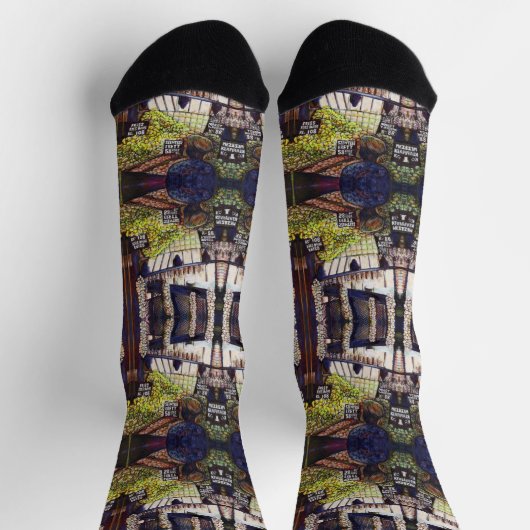 Dimensionen der Neugier Socken (Oben)