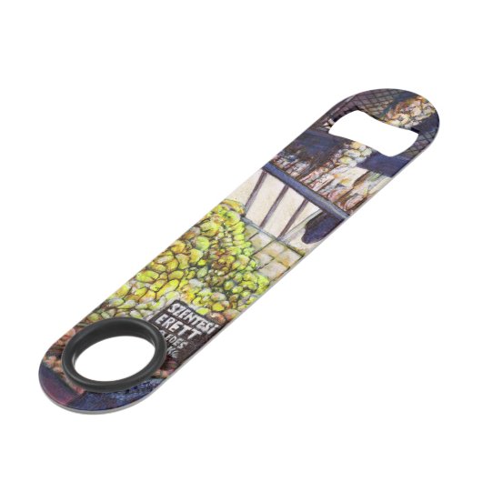 Dimensionen der Neugier Speed Flaschenöffner (Vorderseite Schrägansicht)