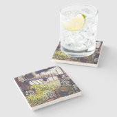 Dimensionen der Neugier Steinuntersetzer (Seitenansicht)